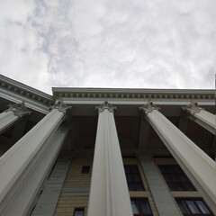 columns and sky