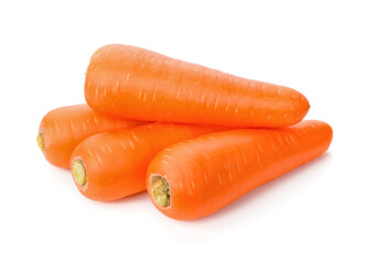 Fresh Carrot isolated on white background