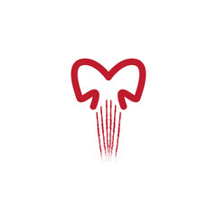M Rocket Logo Vector Symbol Illustration