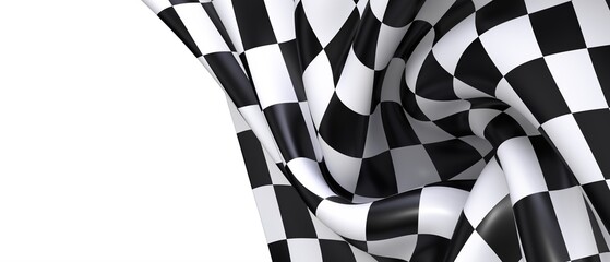 finish flag digital 3d race