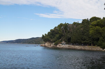 Fototapeta na wymiar View on Trieste and the Gulf of Trieste. October 2016