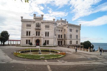 Obraz premium Miramare castle, Tieste, italy, October 2016