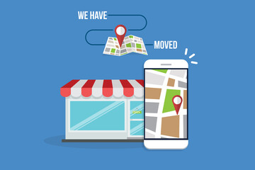 Local SEO. Local search marketing ecommerce. Vector Illustration