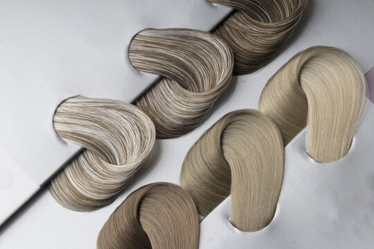 Blond Hair Dye Color Swatches