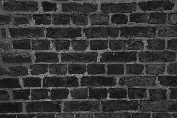 stone wall made of bricks monochrome