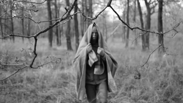 person in the woods