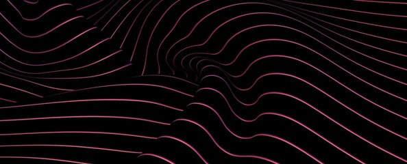 abstract wave stripes 3d digital