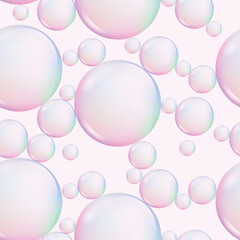 seamless pattern colorful soap bubble background vector illustration EPS10