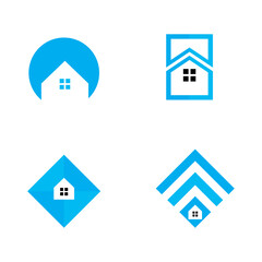 home real estate logo icon vector template.