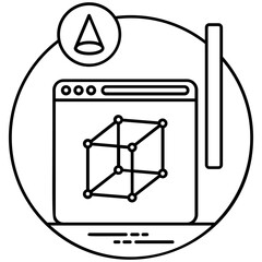 
Product design icon depiction with  building design gears and bulb 
