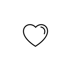 Heart line icons, love icon vector illustration