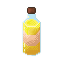 Oil pixel art. Vegetable oil for cooking.
