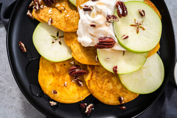 Pumpkin pancakes