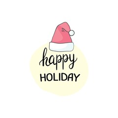 Merry Christmas text design. Vector logo, typography. Usable as banner, greeting card, gift package etc.