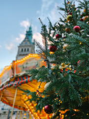 Christmas tree in German markets