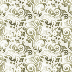 Damask wallpaper. Seamless damask pattern for background or wallpaper design.