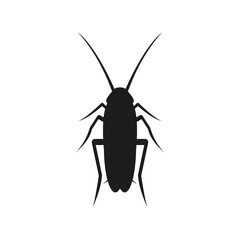 Icon of a cockroach. Simple vector illustration on a white background