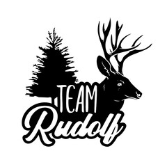 christmas deer with a deer