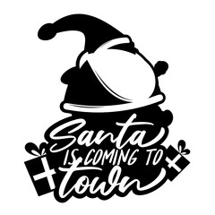 christmas card with santa claus