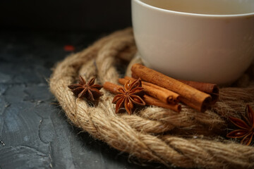 cinnamon sticks and anise
