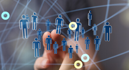 organization network team concept networking.