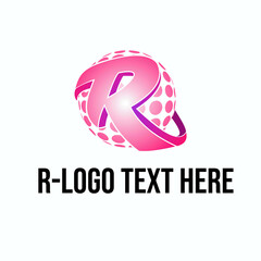R initial logo exclusive design inspiration