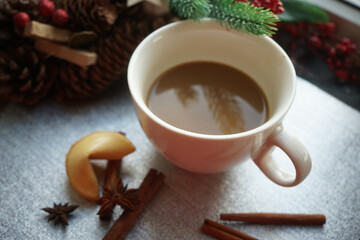mulled wine with cinnamon sticks
