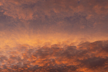 Fototapeta premium Beautiful abstract multilevel colorful sunset