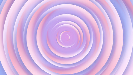 Pink purple circles abstract background.3D illustration with paper cut style.