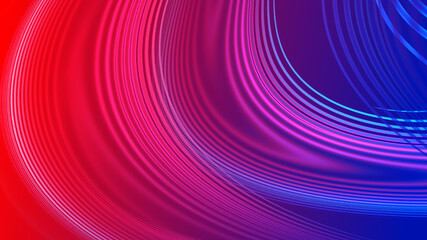 Abstract red blue gradient geometric background. Neon light curved lines and shape with colorful graphic design. with space for concept design business technology background.