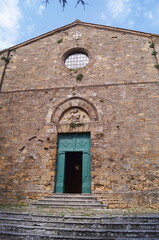 Fototapeta na wymiar Santa Croce chapel in Volterra, Tuscany, Italy
