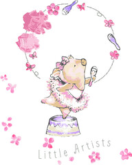 vector design for baby girls