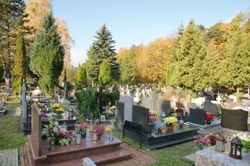 Polska - Mazury - Warmia - Olsztyn. Cmentarz. © Rafa