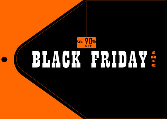 Celebrating and buying Black friday 2020 sales banner and poster concept isolated	