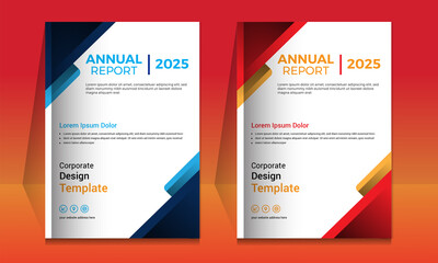 Annual report corporate brochure template layout design. It's also compatible with brochure, booklet,  flyer, book cover, magazine cover, report annual, bifold, flyer, leaflet. Fully editable