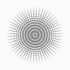 Abstract dot shape, vector design element