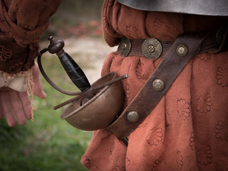 Musketeer before duel.