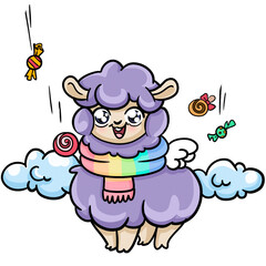 cartoon of a sheep