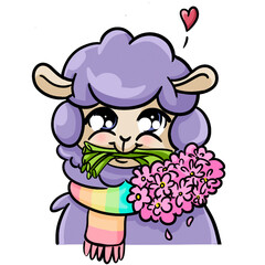 cartoon of a sheep