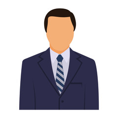 Male faceless avatar, icon. Vector illustration isolated on white background.