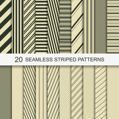 Seamless striped patterns.