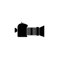 Film and camera  icon logo, vector design illustration