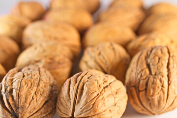 close up of walnuts