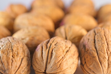 close up of walnuts