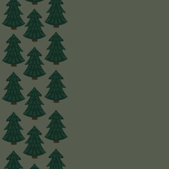 christmas pine tree background space for text green color winter holiday concept 