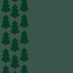 christmas tree background space for text green color winter holiday concept