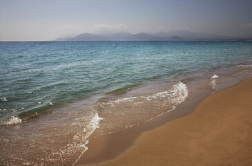 Mediterranean sea in Cannes. France