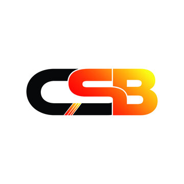 CSB letter monogram logo design vector