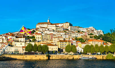 Cityscape of Coimbra in Portugal