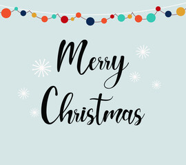 Merry christmas and a happy new year. Drawing for your design. Ideal for postcards, posters. Vector illustration